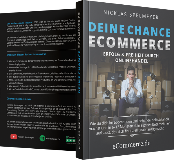 Nicklas Spelmeyer mit dem Buch Deine Chance Ecommerce